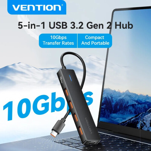 (USB-A 3.2 10 Gbps A4) Εξαερισμός USB C Hub 10Gbps Type-C 3.2 Gen2 USB Splitter Type C Hub 4 1