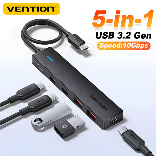 (USB A 4 1)Εξαγωγή 5 σε 1 USB 3.2 HUB 10Gbps Επέκταση διαχωριστή USB A Type 1