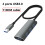 (USB 3.0-110CM)USB 3.0 USB C HUB 4 θυρών Συμβατό με προσαρμογέα πολλαπλών 1
