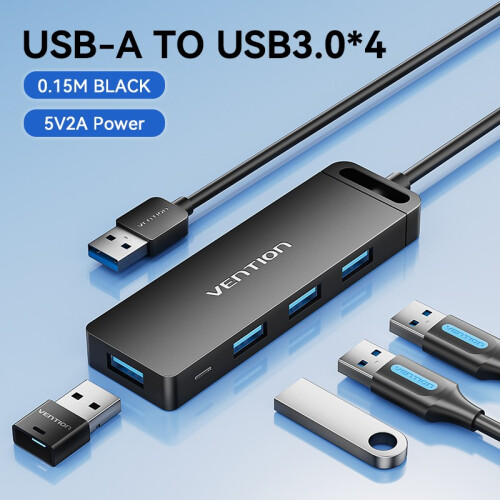 (USB A HUB 0,15m) Προσαρμογέας εξαερισμού USB HUB 4 Θύρες USB Τύπου C σε