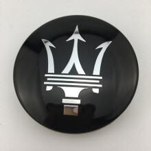 (4 pezzi-02) Coprimozzi coprimozzo per auto, 60 mm, 4 pezzi, per Maserati Granturismo, Levante, Ghibli,