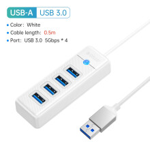 (USB3.0 50cm USB A)ORICO-Multi Type C Splitter 4 Ports HUB 5Gbps High Speed OTG Adapter Συμβατό