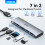 (03 5 σε 2 προς πώληση) USB Type C Hub Σταθμός σύνδεσης προσαρμογέα USB 2