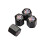 (A-BLACK) 4pcs Bouchons de valve de pneu en métal pour BMW M M3 M5 M6 E90 E34 E36 E46 E60 E90 E39 E70 3