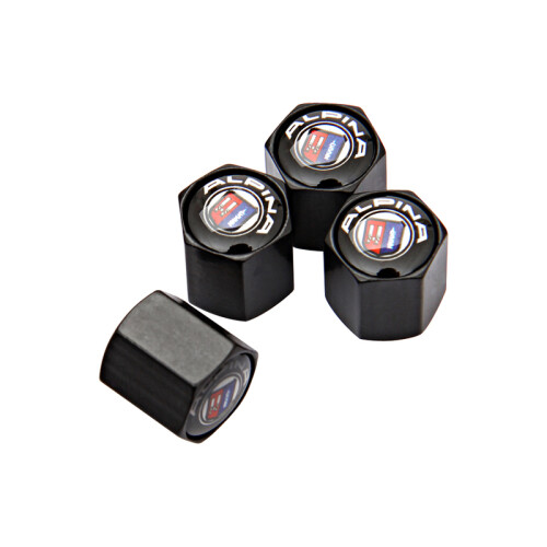(A-BLACK) 4pcs Bouchons de valve de pneu en métal pour BMW M M3 M5 M6 E90 E34 E36 E46 E60 E90 E39 E70 2