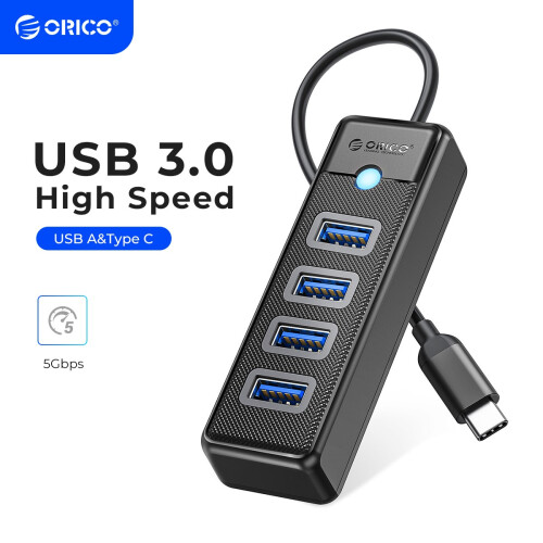 (4 USB3.0 180cm USB C)ORICO-Πολλαπλών τύπων C Splitter 4 Θύρες HUB 5Gbps Συμβατό 1