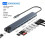 (10 σε 1 HUB) 10 σε 1 USB C HUB 4K30Hz Σταθμός σύνδεσης τύπου C σε συμβατό 1