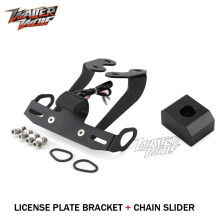 (1 set di staffe scorrevoli) Kit di staffe per targa a LED con eliminazione del parafango posteriore