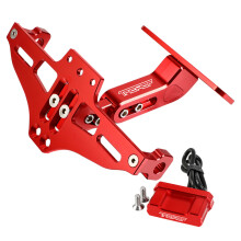 (rosso con logo) Per YAMAHA SEROW 250 XT 250 XT250X XG250 Tricker 250 XG 250 Portatarga Parafango Eliminatore