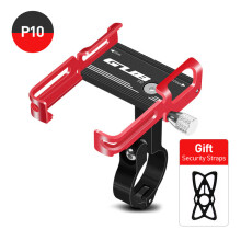 (GUB P10 Rosso Nero) Supporto per telefono da bicicletta GUB PLUS 11 per telefoni da 3,5-6,8 pollici,