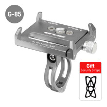 (GUB G85 Argento) Supporto per telefono da bicicletta GUB PLUS 11 per telefoni da 3,5-6,8 pollici, supporto