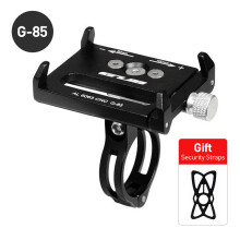 (GUB G85 Nero) Supporto per telefono da bicicletta GUB PLUS 11 per telefoni da 3,5-6,8 pollici, supporto