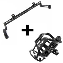 (1 set nero) Per SYM Joymax Z300 GTS300i CRUISYM 300 Motociclo Supporto per borraccia e supporto per