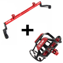 (1 set rosso) Per SYM Joymax Z300 GTS300i CRUISYM 300 Supporto per portaborraccia e ammortizzatore di