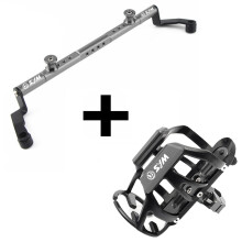 (1 set in titanio) Per SYM Joymax Z300 GTS300i CRUISYM 300 Supporto per portaborraccia e supporto per