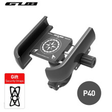 (GUB P40 Titanium) Supporto per telefono cellulare per bicicletta GUB P10 da 3,5-6,8 pollici, per bici