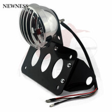 (1 set) Fanale posteriore laterale per moto con supporto per targa per Harley Sportster Bobber Chopper