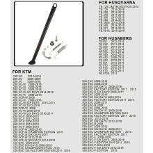 (Nero 08-16) Cavalletto laterale per parcheggio moto con kit molle per KTM XC XCW XCF XCFW EXC EXCF