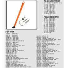 (Arancione 08-16) Cavalletto laterale per parcheggio moto con kit molle per KTM XC XCW XCF XCFW EXC