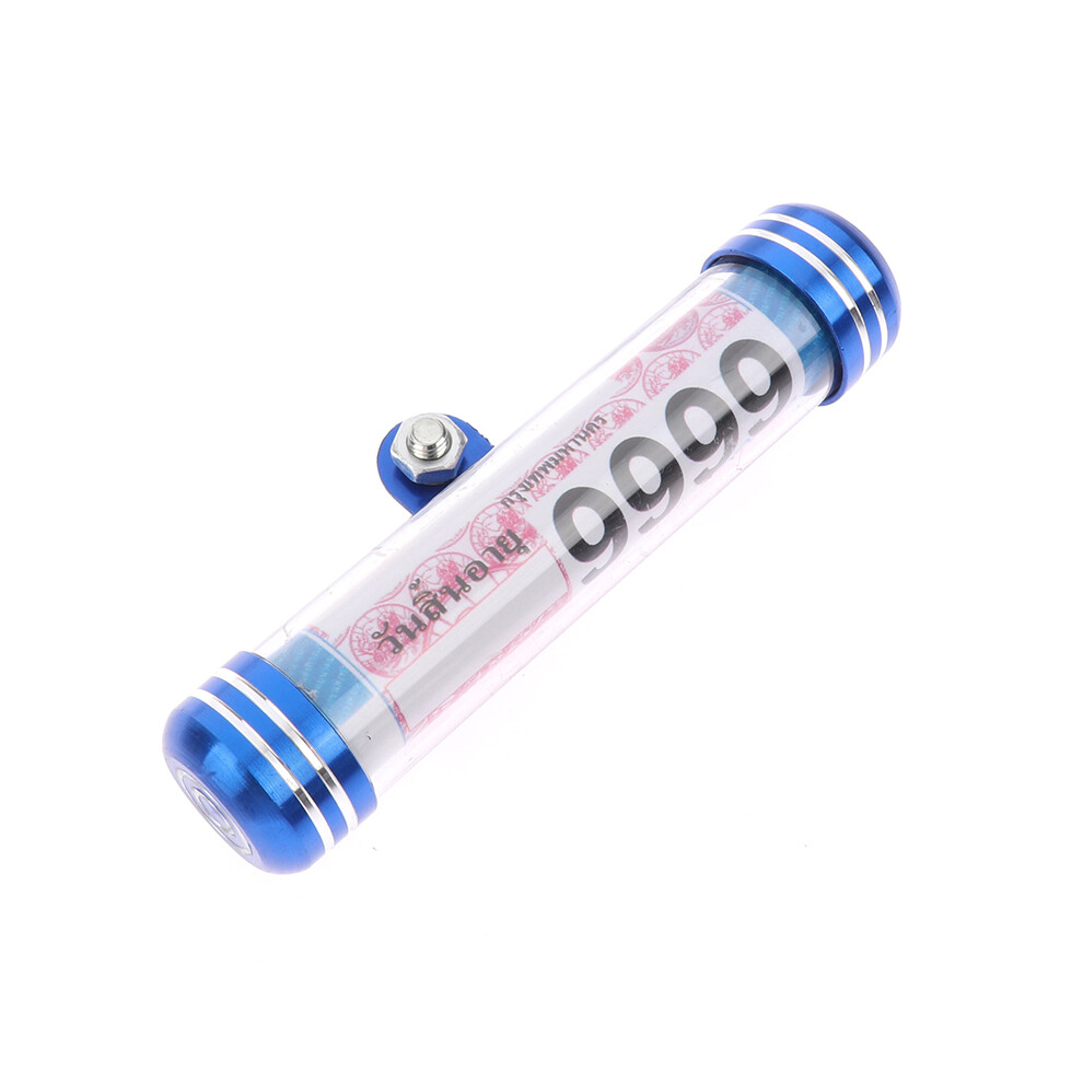 (Bleu) 1 pièce de tube de moto pour plaque d'immatriculation cylindrique #5, cadre et pièces de carrosserie