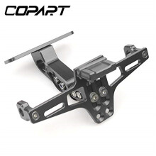 (Beige) Per Kawasaki Honda Yamaha BMW SUZUKI Pit Dirt Bike Moto Supporto per targa posteriore con indicatori