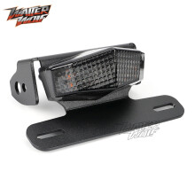 (Grigio fumo) Portatarga per SUZUKI DRZ 400S 400E DRZ400SM Moto Eliminatore parafango LED Luce posteriore