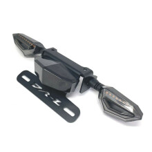 (Nero-A) Accessori per moto, indicatore di direzione, eliminatore parafango posteriore, supporto per