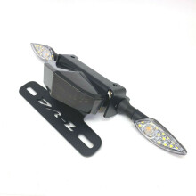 (Nero-B) Accessori per moto, indicatore di direzione, eliminatore parafango posteriore, supporto per