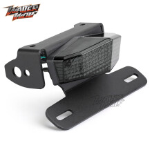 (Grigio scuro) Per SUZUKI DRZ400 DRZ 400 SM E S 2000-2023 Portatarga Eliminatore parafango Numero luce