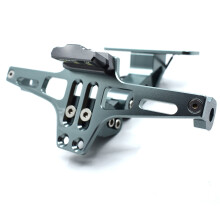 (verde militare) Supporto targa per moto in lega di alluminio CNC con LED per KTM 200 DUKE 390 Duke