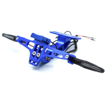 (Marrone) Supporto targa per moto in lega di alluminio CNC con LED per KTM 200 DUKE 390 Duke 690 Duke