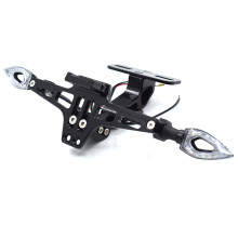 (verde)Supporto targa per moto in lega di alluminio CNC con LED per KTM 200 DUKE 390 Duke 690 Duke /