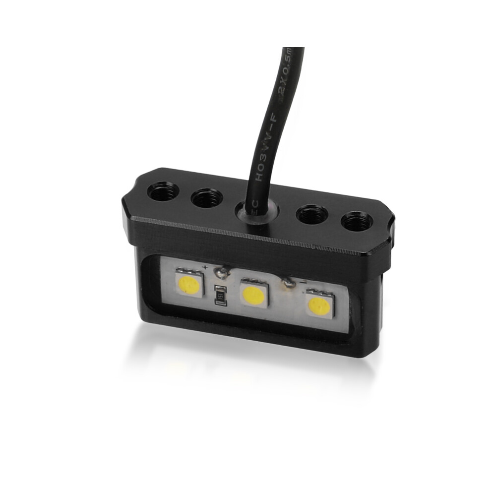 Support de plaque d'immatriculation de moto (lumière LED noire) pour Honda CB650R CBR650R 2021-2022
