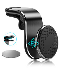 (Gouden vaste houder) Magnetische autotelefoonhouder Ontluchter Magneethouder GPS Smartphone Telefoonhouder