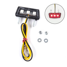 (rood) 1 st 12 V LED-licht Waterdicht Motorrijbewijs Licht Motor Kentekenplaat achterlicht Motorvoertuigframe