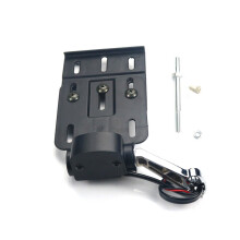 (Zilver) motorfiets Opvouwbare Side-Mount Kentekenplaat Frame Spatbord met LED Licht Voor Harley Sportster