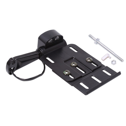 Support de plaque d'immatriculation latéral télescopique et pliable, éclairage LED réglable pour Harley