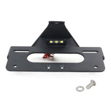 (Zwart) Fit Voor Aprilia RSV4 2009-2020 Tuono V4 R Fabriek 2011-2020 Nummer Kentekenplaathouder Achterlichten