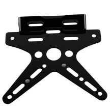 (zwart) Galvaniseren Aluminium Motorfiets Achter Kentekenplaat Frame Motor Scooter Kentekenplaathouder