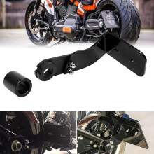 Motorfiets Zwart Gemodificeerde Side Mount Kentekenplaat Beugel Houder Voor Harley Softail Fat Boy Breakout