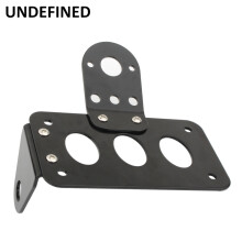 (zwart) Voor Harley Axle Side Mount Scooter Bromfiets Kentekenplaat Motorfiets Nummerplaat Achterlicht