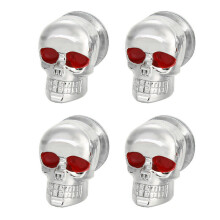 Chrome Kentekenplaathouder Bolt Schedel 4 stks Nummer Frame Bevestiging Schroef Motorfiets Auto ATV