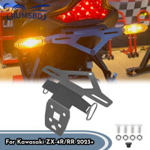 (Zwart) ZX4R ZX4RR Motorfiets Staart Kentekenplaathouder Beugel Voor Kawasaki ZX-4R ZX-4RR 2023 2024