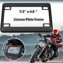 Racing JDM Stijl Universele Motorfiets Kentekenplaat Frame Koolstofvezel Aluminium Tag Cover Protector
