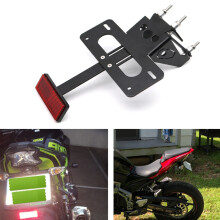 (Zwart) Voor Kawasaki Z900 2017 2018 2019 2020 2021 2022 2023 Achterlichten Netjes Nummer Kentekenplaathouder