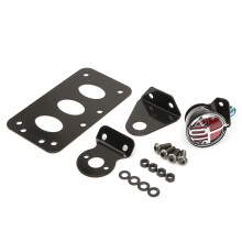 (Zwart)Motoraccessoires voor Harley Cruise Gemodificeerde Retro STOP Achterlichten Remlichten Zijbeugel