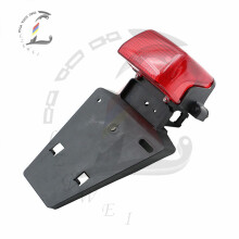 (zwart) motorfiets Achterspatbord Splash Guard Kentekenplaathouder Voor Honda AX1 AX-1 250 Achterspatbord