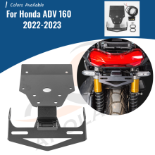 (Zwart) voor Honda ADV 160 2022 2023 2024 ADV160 Kentekenplaathouder Motorfiets Achterlichten Tidy Fender