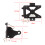 (Noir) Pour BMW K100 Support de plaque d'immatriculation Éliminateur latéral Page Kit de rangement Support 4