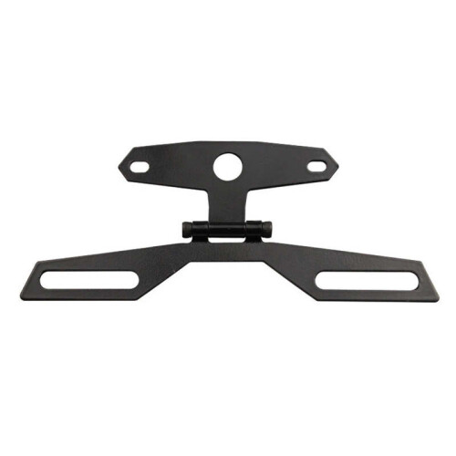 (Par défaut) Support de plaque d'immatriculation de moto Feu arrière fixe Support de cadre de plaque